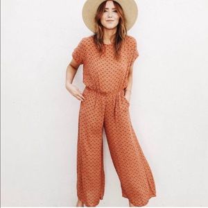 CJLA Gavin Rust Boho Jumpsuit